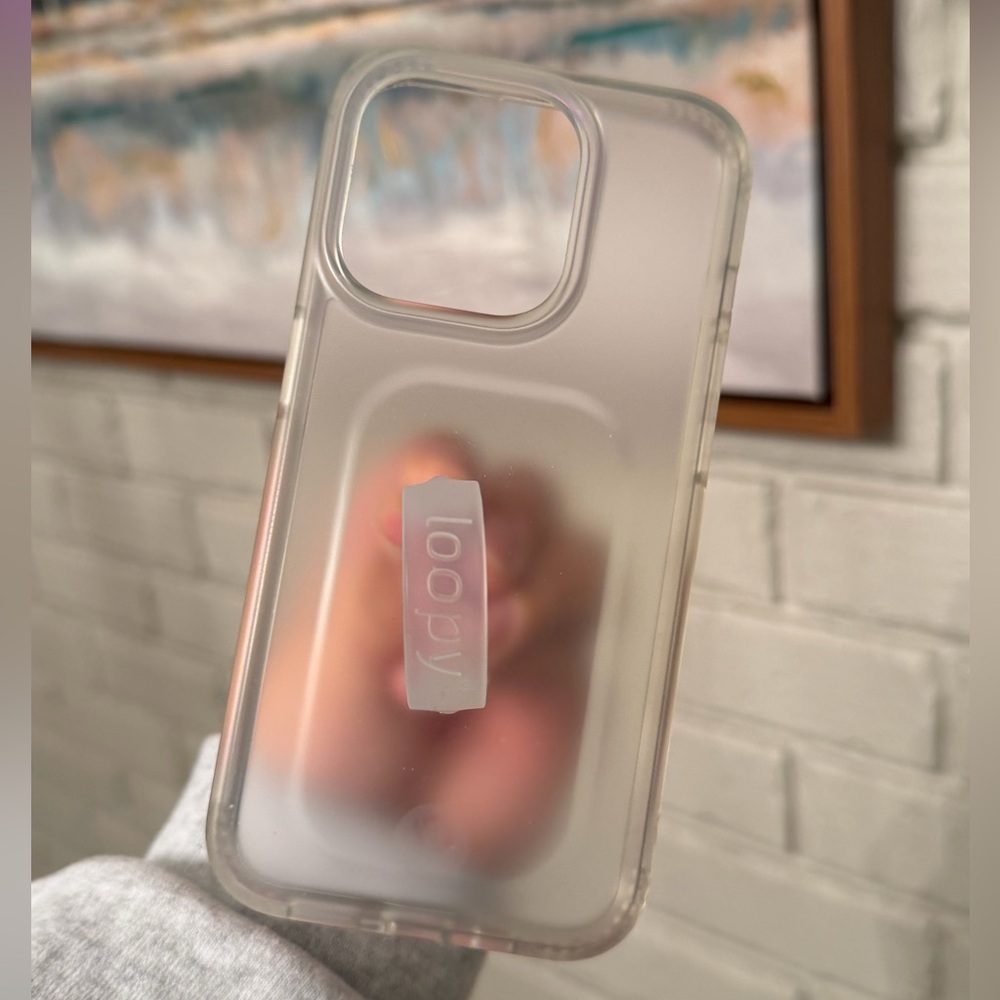 Matte clear loopy iPhone 15 pro